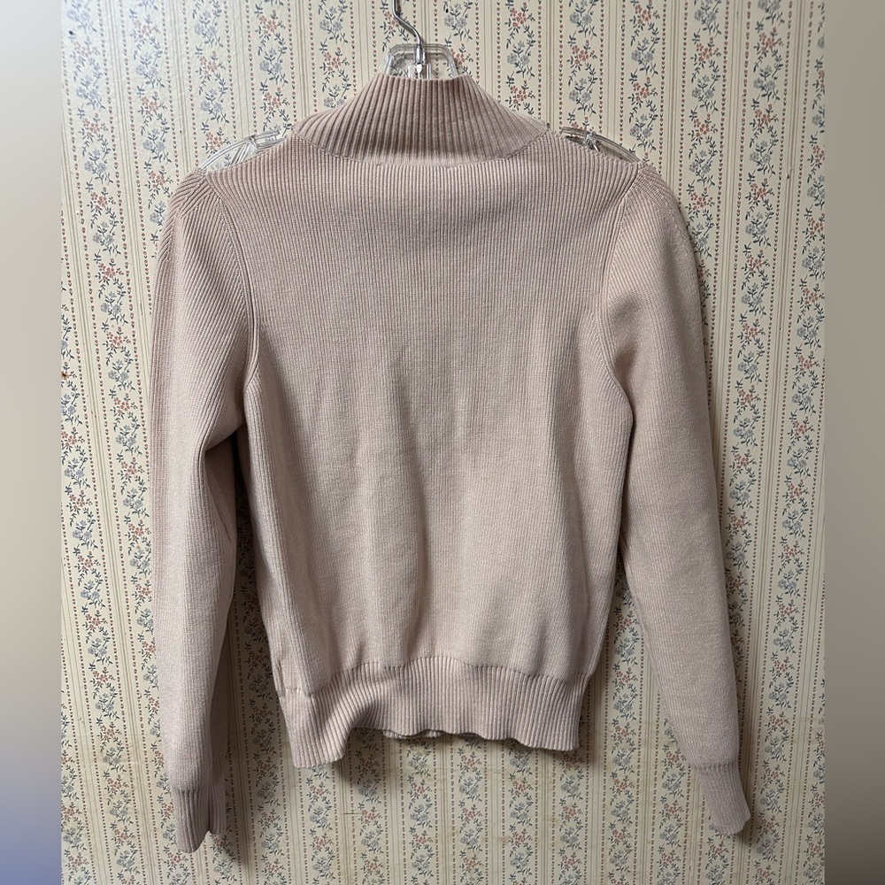 ASTR The Label Hilary Cutout Sweater Medium Sand Ribbed Long Sleeve Top - Picture 5 of 9